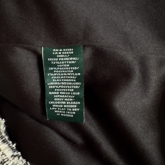 Ralph Lauren Hourglass Tweed Dress - Size 8P - Classic Office - Picture 10 of 11